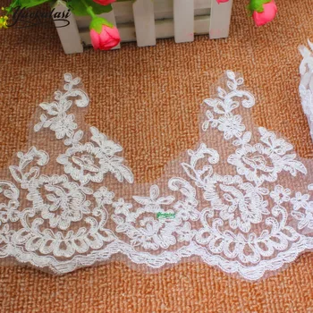 YACKALASI 5 Yards/Lot White Wedding Lace Bridal Dress Lace Embroidered Scalloped Stiff Tulle Base 16.5cm-
YACKALASI 5 Yards/Lot White Wedding Lace Bridal Dress Lace Embroidered Scalloped Stiff Tulle Base 16.5cm-