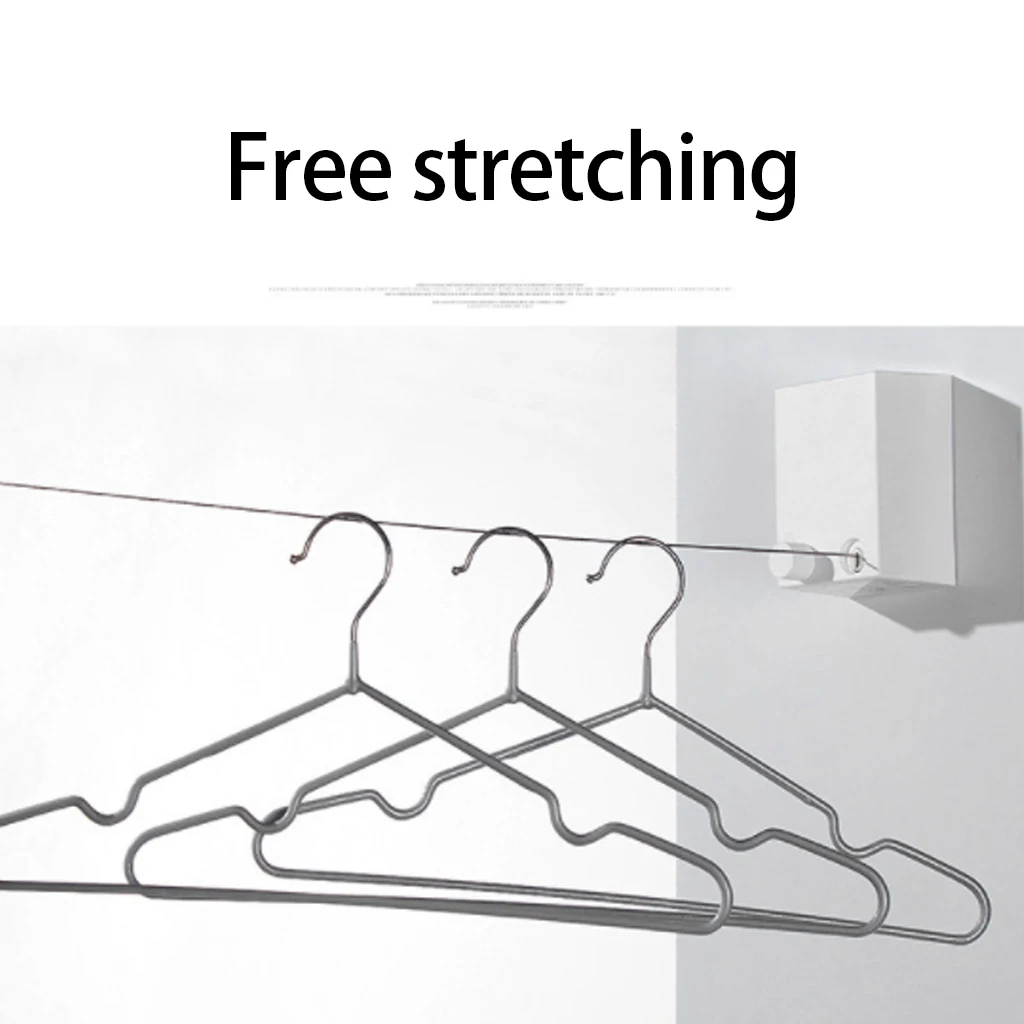 Retractable Plastic Clothes Hanger Wall Hook Closet Organizer Magic Shelves Coat Rack Storage Shelf Clothesline Cord New J22
Retractable Plastic Clothes Hanger Wall Hook Closet Organizer Magic Shelves Coat Rack Storage Shelf Clothesline Cord New J22