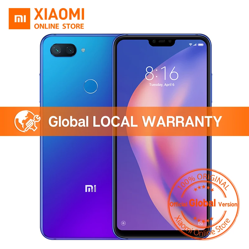 Global Version Xiaomi Mi 8 Lite 4GB 64GB 6.26" 19:9 Notch Full Screen Snapdragon 660 Octa Core 24MP Front Camera Mi8 Smartphone
Global Version Xiaomi Mi 8 Lite 4GB 64GB 6.26" 19:9 Notch Full Screen Snapdragon 660 Octa Core 24MP Front Camera Mi8 Smartphone