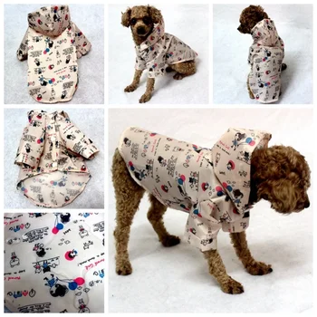 New Light and thin waterproof fabric dog raincoat clothes Cute print pattern hoodie dog rain coat pet raincoats for small dogs
New Light and thin waterproof fabric dog raincoat clothes Cute print pattern hoodie dog rain coat pet raincoats for small dogs