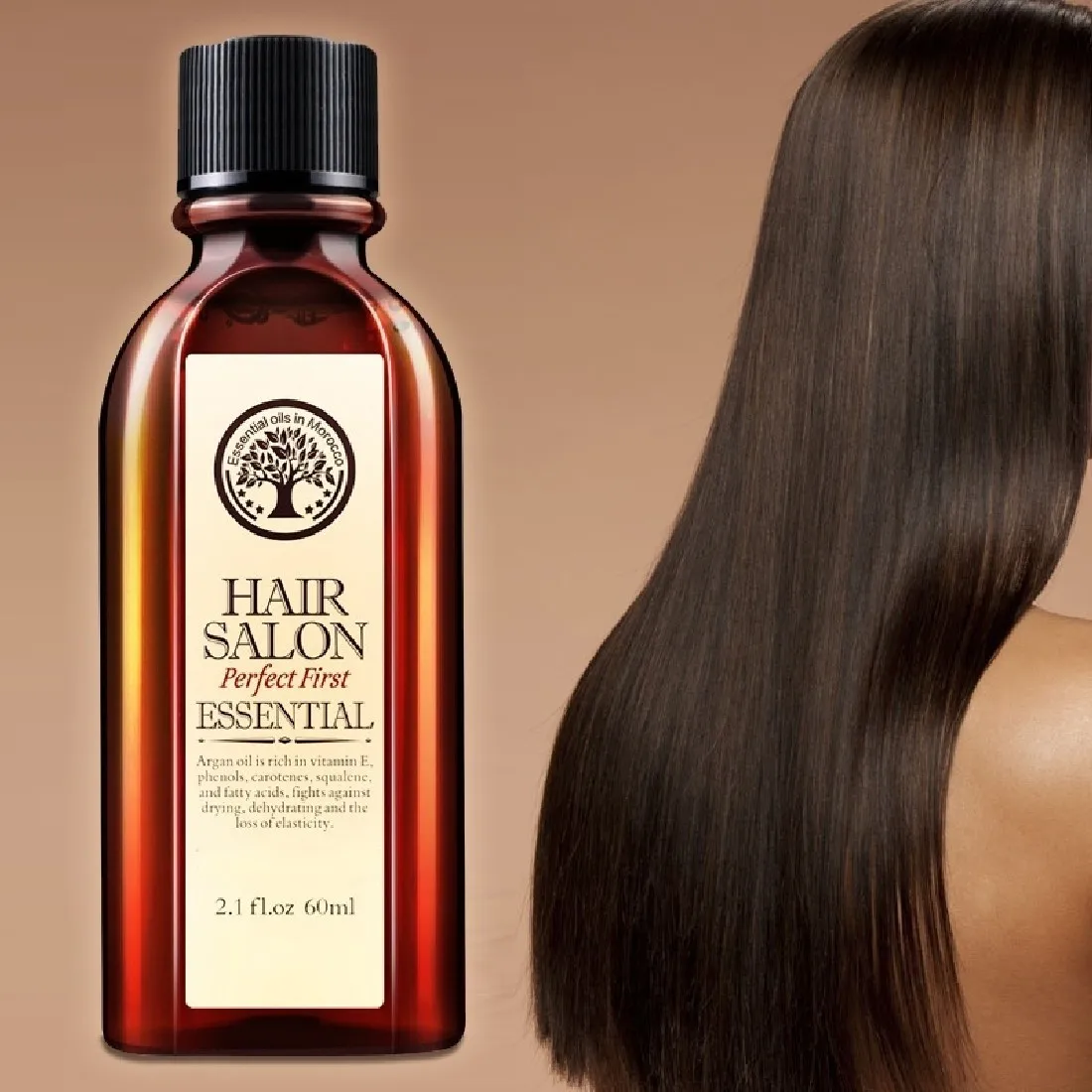 

New 60ml Morocco Argan Oil Haircare Essential Oil Nourish Scalp Repair Dry Damage Hair Treatment Glycerol Nut Oil Hairdressing