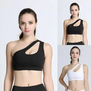 Hot Sale Women Sports Bra One Shoulder Hollow Out Tank Top Quick Dry Breathable Soft Wire Free Brassiere Seamless Gym Sportwear
Hot Sale Women Sports Bra One Shoulder Hollow Out Tank Top Quick Dry Breathable Soft Wire Free Brassiere Seamless Gym Sportwear