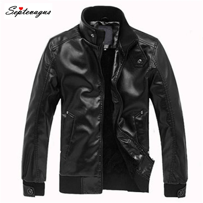 Mens Leather Motorcycle Stand Collar Casual Black Jacket Coat;jaquetas masculina em couro;motocicleta chaqueta de los hombres
Mens Leather Motorcycle Stand Collar Casual Black Jacket Coat;jaquetas masculina em couro;motocicleta chaqueta de los hombres