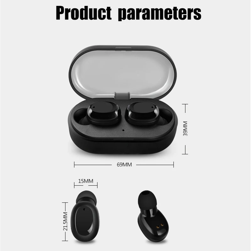 Beatsmod T6 TWS mini Bluetooth 5.0 Earphones Wireless In-ear Earbuds IPX7 Waterproof Stereo With Mic Charger Box For IOS Android
Beatsmod T6 TWS mini Bluetooth 5.0 Earphones Wireless In-ear Earbuds IPX7 Waterproof Stereo With Mic Charger Box For IOS Android