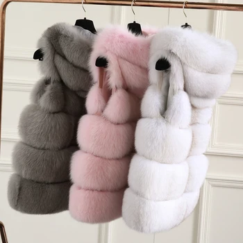 FURSARCAR Fashion New Real Fur Vest Women Winter Thick Warm Outwear 70 Cm Long Solid Fluffy Fox Fur Waistcoat With Fur Hood
FURSARCAR Fashion New Real Fur Vest Women Winter Thick Warm Outwear 70 Cm Long Solid Fluffy Fox Fur Waistcoat With Fur Hood