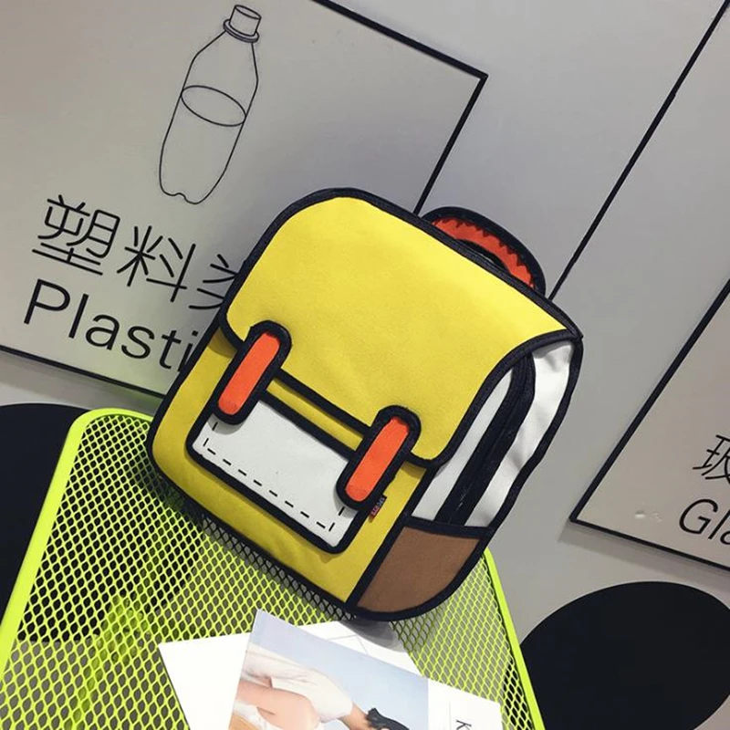 2019 Popular Men and Women Outdoor Backpack Fashion Contrast Color Bag Shoulder Travel Bag Two Yuan Comics Package 3D Stereo Bag
2019 Popular Men and Women Outdoor Backpack Fashion Contrast Color Bag Shoulder Travel Bag Two Yuan Comics Package 3D Stereo Bag