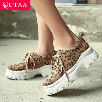 QUTAA 2019 Women Pumps Cow Leather+pu All Match Platform Wedges Heel High Quality Lace Up Women Shoes Women Pumps Size 34-39
QUTAA 2019 Women Pumps Cow Leather+pu All Match Platform Wedges Heel High Quality Lace Up Women Shoes Women Pumps Size 34-39