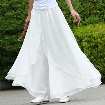 Long Chiffon Pants Women Chinese Style Loose Leisure Trousers Girls Students Party Trousers Female Beach Pants Nancylim
Long Chiffon Pants Women Chinese Style Loose Leisure Trousers Girls Students Party Trousers Female Beach Pants Nancylim