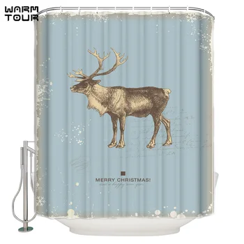 WARMTOUR Shower Curtain Christmas Reindeer Winter Classic Extra Long Fabric Bath Shower Curtains Bathroom Decor with Hooks 
WARMTOUR Shower Curtain Christmas Reindeer Winter Classic Extra Long Fabric Bath Shower Curtains Bathroom Decor with Hooks