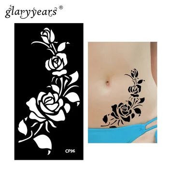 glaryyears 1 Sheet Henna Tattoo Stencil Pattern Paste Drawing Female Body Art Tattoo Stencil Sexy Product Waterproof Hot HN-CF96
glaryyears 1 Sheet Henna Tattoo Stencil Pattern Paste Drawing Female Body Art Tattoo Stencil Sexy Product Waterproof Hot HN-CF96