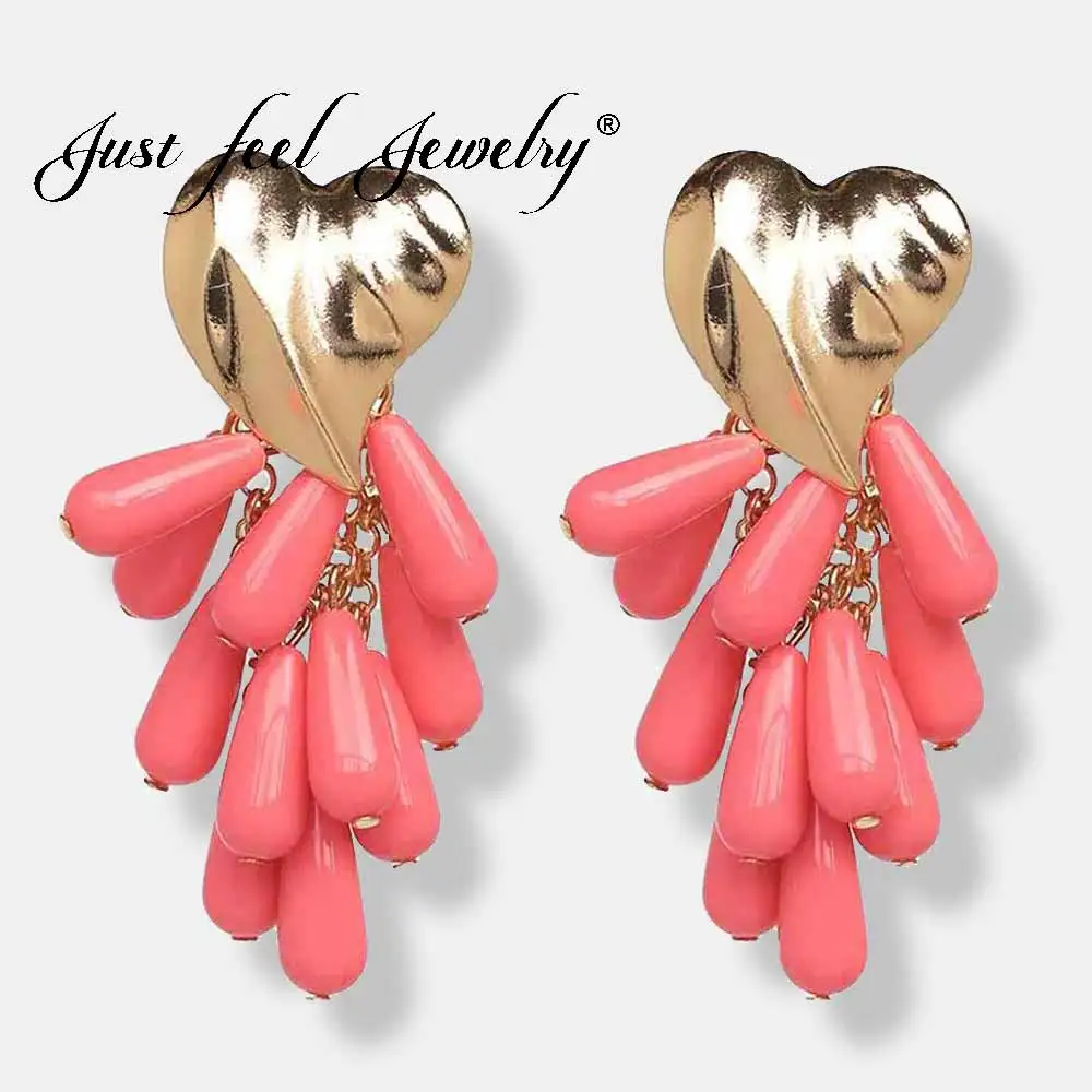 JUST FEEL New Tassel Earrings ZA Waterdrop Statement Heart Long Dangle Earrings Bohemian Fringe Drop Earrings Woman Jewelry Gift
JUST FEEL New Tassel Earrings ZA Waterdrop Statement Heart Long Dangle Earrings Bohemian Fringe Drop Earrings Woman Jewelry Gift