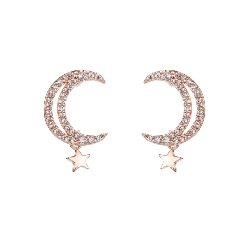 Boho Rhinestoe wholesale gold earings fashion jewelry Moon Star Earrings for Women Round Circle Creative earing accessories
Boho Rhinestoe wholesale gold earings fashion jewelry Moon Star Earrings for Women Round Circle Creative earing accessories