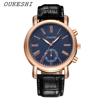 2017 Casual Watch Men Luxury OUKESHI Blu-Ray Glass Roman Business Quartz Men's Watches Genuine Leather Waterproof Male Clock
2017 Casual Watch Men Luxury OUKESHI Blu-Ray Glass Roman Business Quartz Men's Watches Genuine Leather Waterproof Male Clock