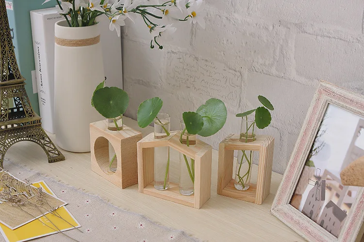 1PC Nordic Vintage Creative Hydroponic Plant Transparent Vase Wooden Frame Vase for Glass Tabletop Plant Bonsai Decor JL 223
1PC Nordic Vintage Creative Hydroponic Plant Transparent Vase Wooden Frame Vase for Glass Tabletop Plant Bonsai Decor JL 223