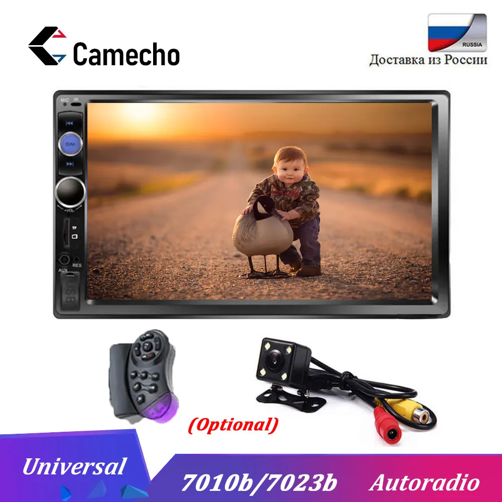 Camecho 7'' HD Autoradio 2 Din Mp5 multimedia Player Car Radio Bluetooth Car Audio 12V Auto Audio Stereo USB SD Rear View Camera
Camecho 7'' HD Autoradio 2 Din Mp5 multimedia Player Car Radio Bluetooth Car Audio 12V Auto Audio Stereo USB SD Rear View Camera