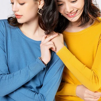 Hot Sale Woolen Knitted Sweater Women Long Sleeve Solid Color Tops Autumn Winter Round Neck Pullovers Female 2019 New Fashion
Hot Sale Woolen Knitted Sweater Women Long Sleeve Solid Color Tops Autumn Winter Round Neck Pullovers Female 2019 New Fashion