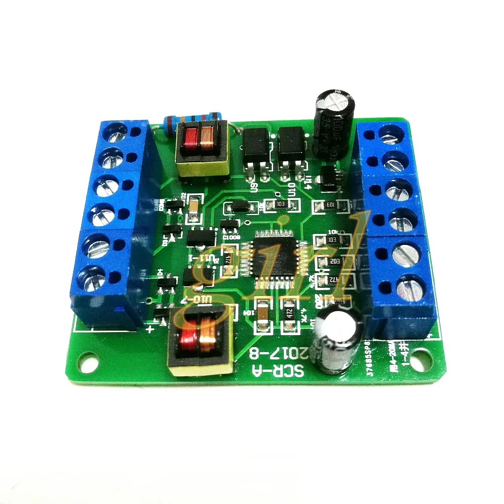 Single phase thyristor trigger board SCR-A can adjust voltage, temperature modulation and speed regulation with MTC MTX module
Single phase thyristor trigger board SCR-A can adjust voltage, temperature modulation and speed regulation with MTC MTX module