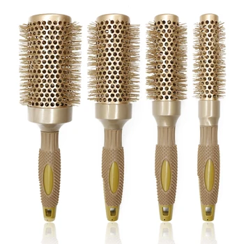 Non-Slip Handle Detangling Hair Brush Women Hairdressing Hair Styling Round Brush Comb 
Non-Slip Handle Detangling Hair Brush Women Hairdressing Hair Styling Round Brush Comb