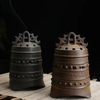 YXY Antique Bell Incense Burner Sandalwood Coil Censers Base Ceramic Temple Home Assuaging Calming Decoration Furnishing Gift
YXY Antique Bell Incense Burner Sandalwood Coil Censers Base Ceramic Temple Home Assuaging Calming Decoration Furnishing Gift