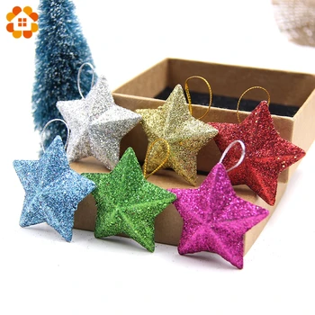 6PCS/Lot 5CM DIY Gillter Stars Christmas Pendant Ornaments DIY Craft Kids Gift Xmas Tree Ornament Christmas Party Decorations
6PCS/Lot 5CM DIY Gillter Stars Christmas Pendant Ornaments DIY Craft Kids Gift Xmas Tree Ornament Christmas Party Decorations