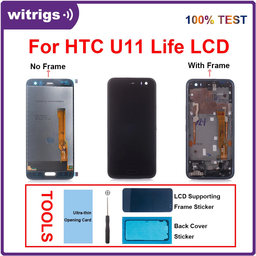 Фото Для HTC U11 Life LCD дисплей кодирующий преобразователь сенсорного экрана в сборе