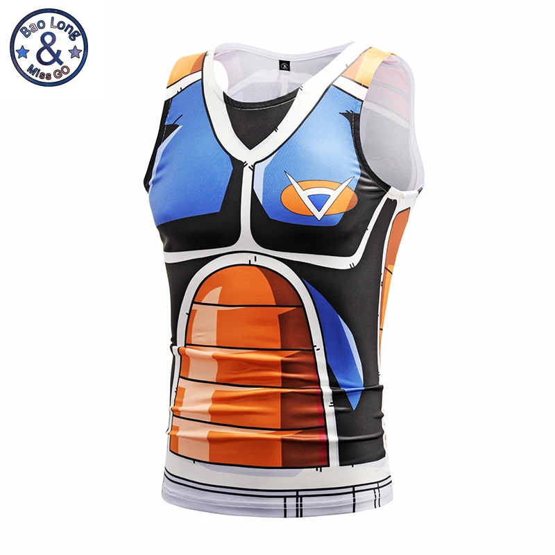 Mr. BaoLong & Miss. GO мужской 3D жилет без рукавов аниме Dragon Ball Z Vegeta мужские облегающие