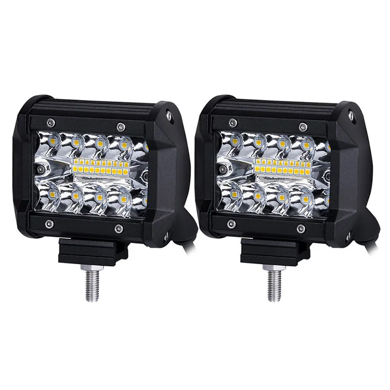 2pcs Car Front Light 4 inch 10-30V 60W 120W Work Light Bar Spot Flood Combo Fog Lamp for Auto Lada Niva 4x4 Off Road 12V 24V
2pcs Car Front Light 4 inch 10-30V 60W 120W Work Light Bar Spot Flood Combo Fog Lamp for Auto Lada Niva 4x4 Off Road 12V 24V