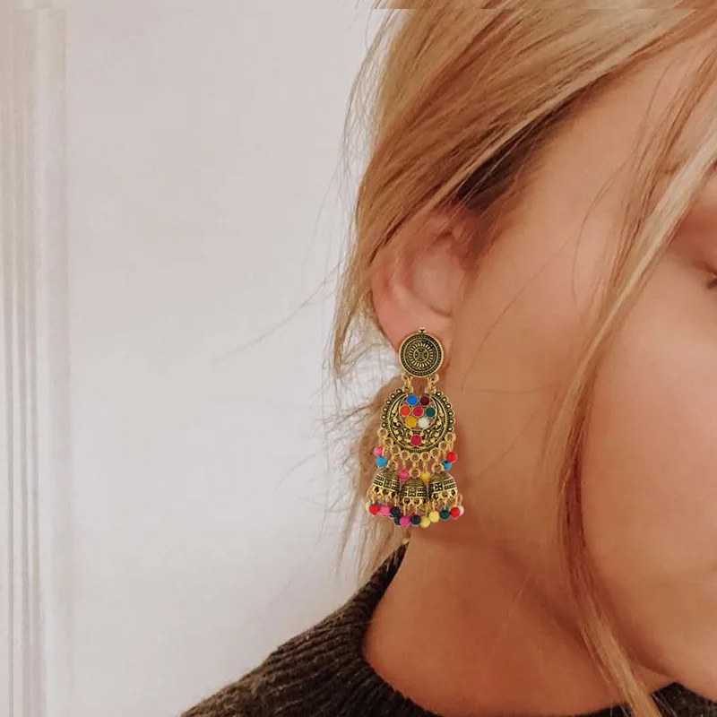 India Middle East Golden Birdcage Statement Earrings Big Resin Long Tassel Drop Ears Tribal Egypt Nepal Gypsy Jewelry
India Middle East Golden Birdcage Statement Earrings Big Resin Long Tassel Drop Ears Tribal Egypt Nepal Gypsy Jewelry
