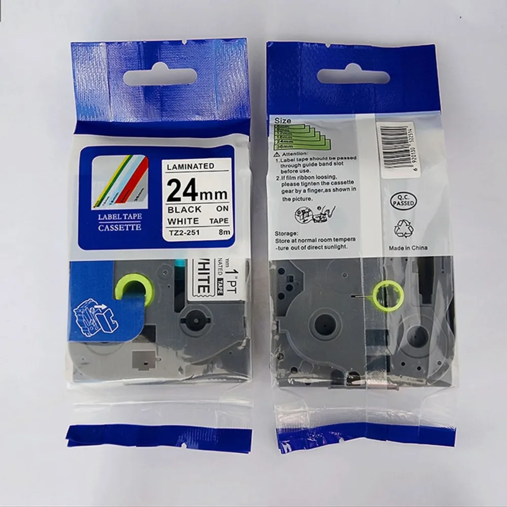 3PCS Tape Laminated 24mm Labels Compatible For Brother Tz Tze Printer Tze-251 tz251 tz 251 tz-251 24mm Black on White
3PCS Tape Laminated 24mm Labels Compatible For Brother Tz Tze Printer Tze-251 tz251 tz 251 tz-251 24mm Black on White
