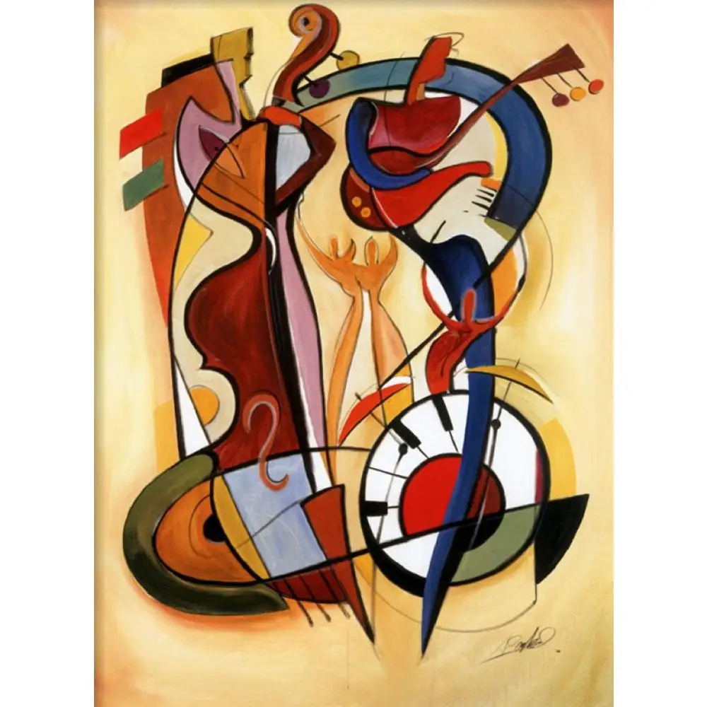 Handmade oil paintings modern abstract wall art for living room Wild Party by Alfred Gockel Home decor High quality
Handmade oil paintings modern abstract wall art for living room Wild Party by Alfred Gockel Home decor High quality