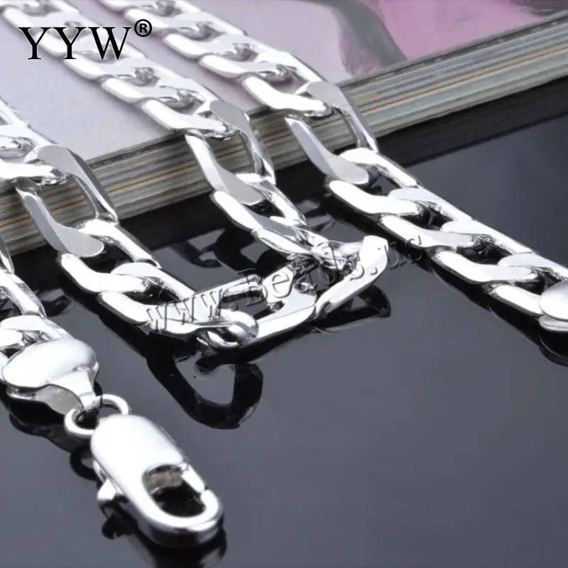 2019 New Silver Filled Solid Necklace 925 Silver 8mm Width Chains Link Men Choker Male Female Accessories Fashion Jewelry
2019 New Silver Filled Solid Necklace 925 Silver 8mm Width Chains Link Men Choker Male Female Accessories Fashion Jewelry
