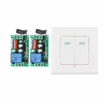 Digital Remote Control Switch AC220V 2 Receiver Wall Transmitter Wireless Power Switch 315MHZ Radio Controlled Switch Relay
Digital Remote Control Switch AC220V 2 Receiver Wall Transmitter Wireless Power Switch 315MHZ Radio Controlled Switch Relay
