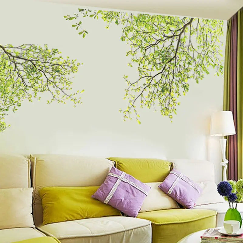 Modern Home Wall Stickers Green Tree Branch Natural Leaf Wall Stickers Family Kids DIY Removable Vinyl Decal Mural Home Decor
Modern Home Wall Stickers Green Tree Branch Natural Leaf Wall Stickers Family Kids DIY Removable Vinyl Decal Mural Home Decor