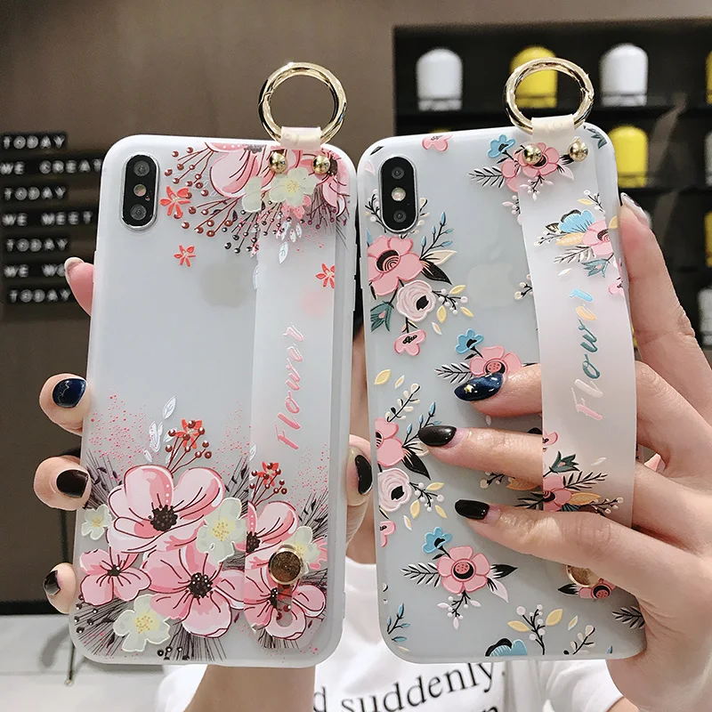 Phone Holder Case For Samsung Galaxy Note 8 9 S8 S9 S10 plus S10e A30 40 50 60 70 Flower Soft Silicone Wrist Strap Case A30 M20
Phone Holder Case For Samsung Galaxy Note 8 9 S8 S9 S10 plus S10e A30 40 50 60 70 Flower Soft Silicone Wrist Strap Case A30 M20