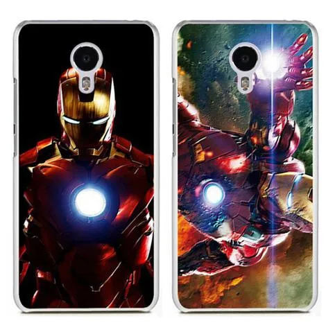 

For Meizu MX4 MX5 MX6 PRO 6 case Iron man patterned plastic soft silicon phone bags cover free stand holder