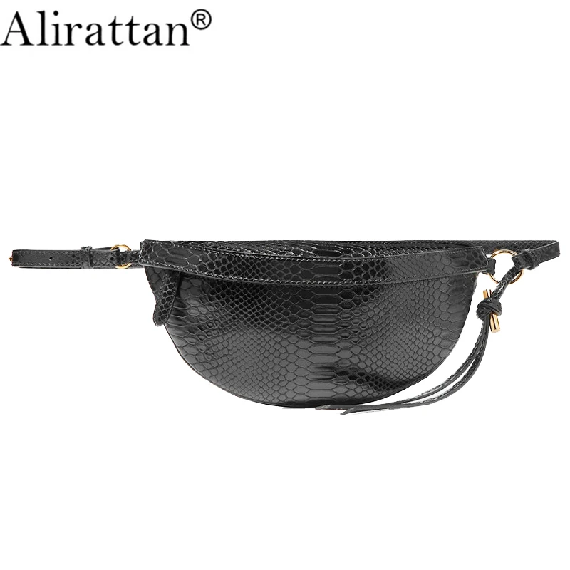 Alirattan Women Fanny Pack Vintage Serpentine Waist Pack High Quality Leather Phone Pouch Fashion Snake Waist Bag Messenger H188
Alirattan Women Fanny Pack Vintage Serpentine Waist Pack High Quality Leather Phone Pouch Fashion Snake Waist Bag Messenger H188