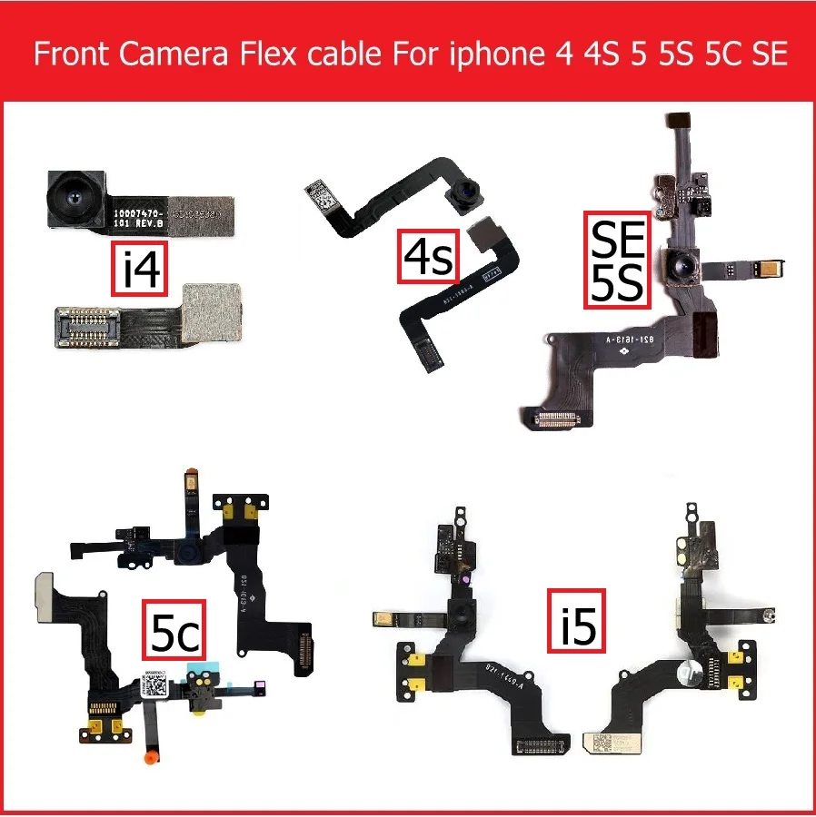 Front Facing Camera Module Flex Cable For iPhone 4 4s 5 5S 5C SE small camera & light proximit sensor flex cable with microphone
Front Facing Camera Module Flex Cable For iPhone 4 4s 5 5S 5C SE small camera & light proximit sensor flex cable with microphone