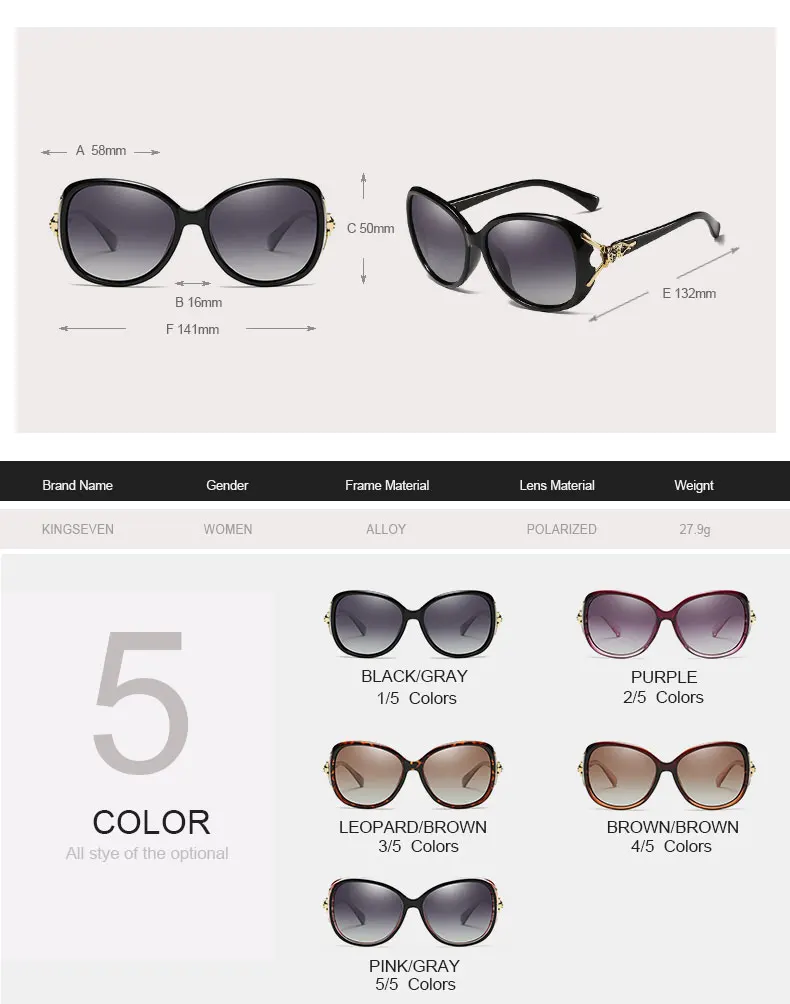 KINGSEVEN HD Sunglasses Polarized Retro Oversized N7842 KINGSEVEN HD Sunglasses Polarized Retro Oversized N7842