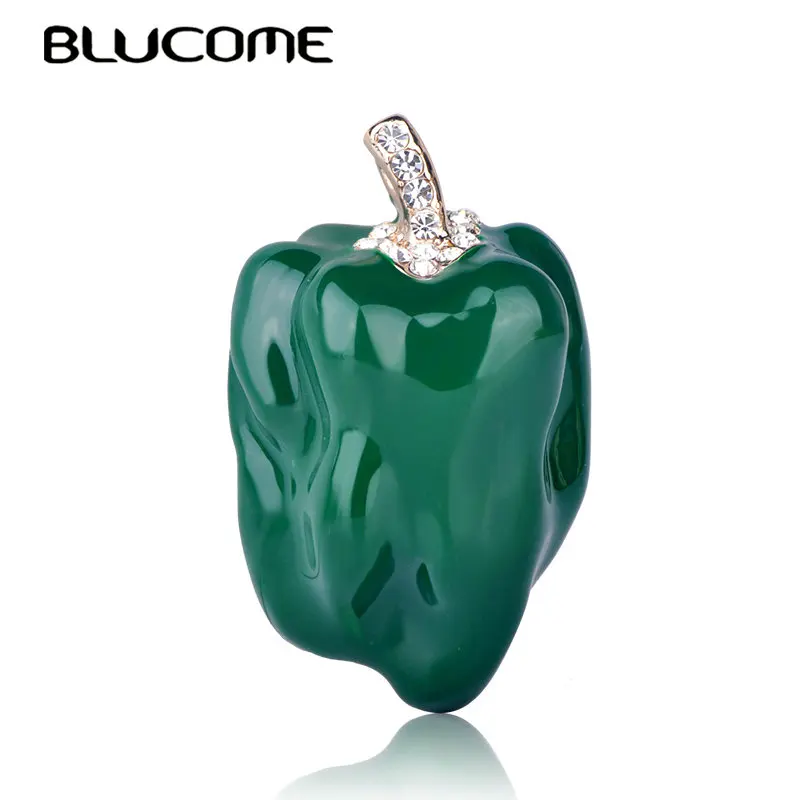 Blucome Exquisite Crystal Brooches Food Chili Green Enamel Alloy Jewelry For Women Clothing Sweater Coat Scarf Button Clip Pins
Blucome Exquisite Crystal Brooches Food Chili Green Enamel Alloy Jewelry For Women Clothing Sweater Coat Scarf Button Clip Pins