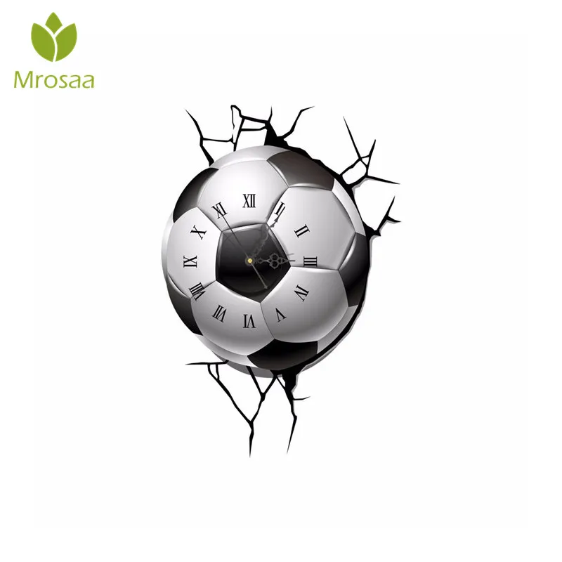 Best 3D Wall Clock Decals Soccer Football Cracking Wall Sticker Home Decor Gift living room diy Needle wall clock new watch
Best 3D Wall Clock Decals Soccer Football Cracking Wall Sticker Home Decor Gift living room diy Needle wall clock new watch