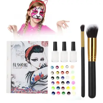 Body Art Tattoo Kit with 24 Glitter Colors 6 Luminous Colors 108 Uniquely Tattoo Stencils Tattoo Tool Kit Tattoo Stencil
Body Art Tattoo Kit with 24 Glitter Colors 6 Luminous Colors 108 Uniquely Tattoo Stencils Tattoo Tool Kit Tattoo Stencil