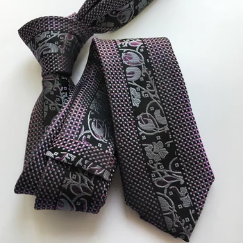 Designer Tie Men Luxury Skinny Slim Necktie Purple Stripe with Floral
Designer Tie Men Luxury Skinny Slim Necktie Purple Stripe with Floral