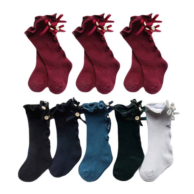 Newborn Baby Socks Toddlers Girls Bowknot Knitted Knee High Socks Children's Solid Color Cotton Long Tube Girl Ruffle Socks
Newborn Baby Socks Toddlers Girls Bowknot Knitted Knee High Socks Children's Solid Color Cotton Long Tube Girl Ruffle Socks