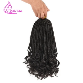Refined Hair Crochet Braids Loose Curly End Box Braid 14/18/22" Black Mixed Brown Synthetic Braiding Hair Extensions 22roots/pc
Refined Hair Crochet Braids Loose Curly End Box Braid 14/18/22" Black Mixed Brown Synthetic Braiding Hair Extensions 22roots/pc