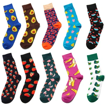 PEONFLY Skateboard Chaussette Homme Fashion Fruit Avocado Cherry Men Socks Harajuku Hip Hop Street Crew Meias Funny Socks
PEONFLY Skateboard Chaussette Homme Fashion Fruit Avocado Cherry Men Socks Harajuku Hip Hop Street Crew Meias Funny Socks