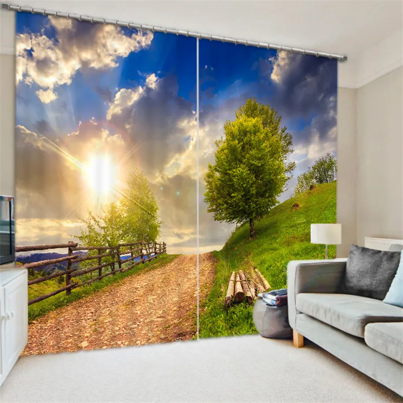 Window Curtains mountain path Luxury Blackout 3D Curtains For Living Room office Bedroom Drapes cortinas Rideaux Customized size
Window Curtains mountain path Luxury Blackout 3D Curtains For Living Room office Bedroom Drapes cortinas Rideaux Customized size