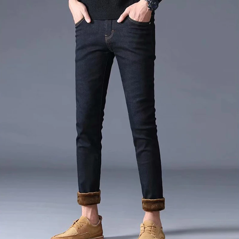 Men Pant Jeans Cotton Polyester Slim Fit Blue Jeans Stretch Denim Pants Trousers Solid Pockets male Long Trousers
Men Pant Jeans Cotton Polyester Slim Fit Blue Jeans Stretch Denim Pants Trousers Solid Pockets male Long Trousers