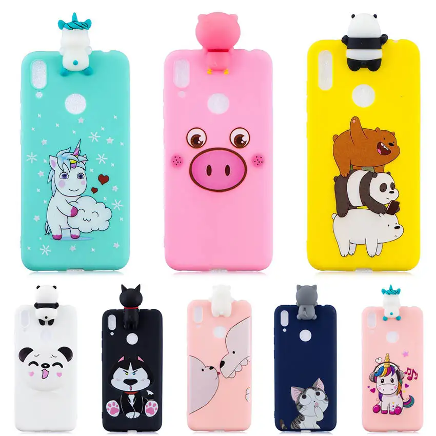 3D Silicone Soft Phone Case For Huawei Y7 2019 cute Unicorn pig cat bear cute Cases For Huawei Y6 2019 Cover
3D Silicone Soft Phone Case For Huawei Y7 2019 cute Unicorn pig cat bear cute Cases For Huawei Y6 2019 Cover