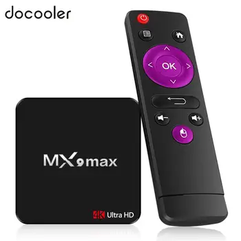 

docooler MX9 max Smart Android 7.1 TV Box RK3328 Quad Core 4K VP9 H.265 HDR10 USB3.0 2GB / 16GB Mini PC WiFi LAN HD Media Player