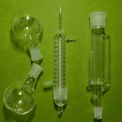 Soxhlet Extractor W/Graham Condenser & Two Flat Flasks,250ml,24/40,Lab Glassware
Soxhlet Extractor W/Graham Condenser & Two Flat Flasks,250ml,24/40,Lab Glassware